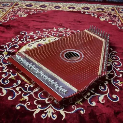 national_music_36_strings_deep_rosewood_color_swarmandal_for_sale__96429